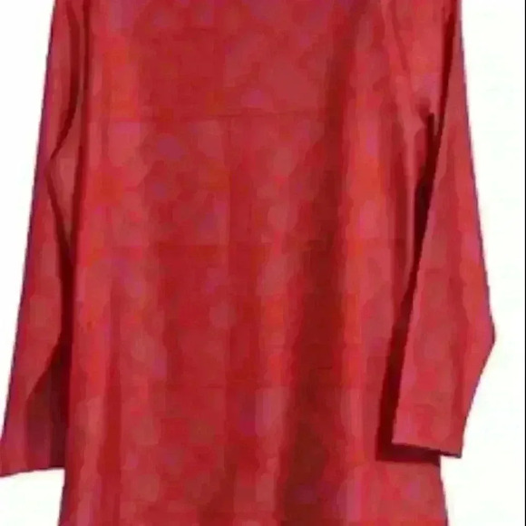 New Pink Vineyard Vines Top Red blouse Pullover Top 3/4 sleeve size Small - Picture 2 of 4